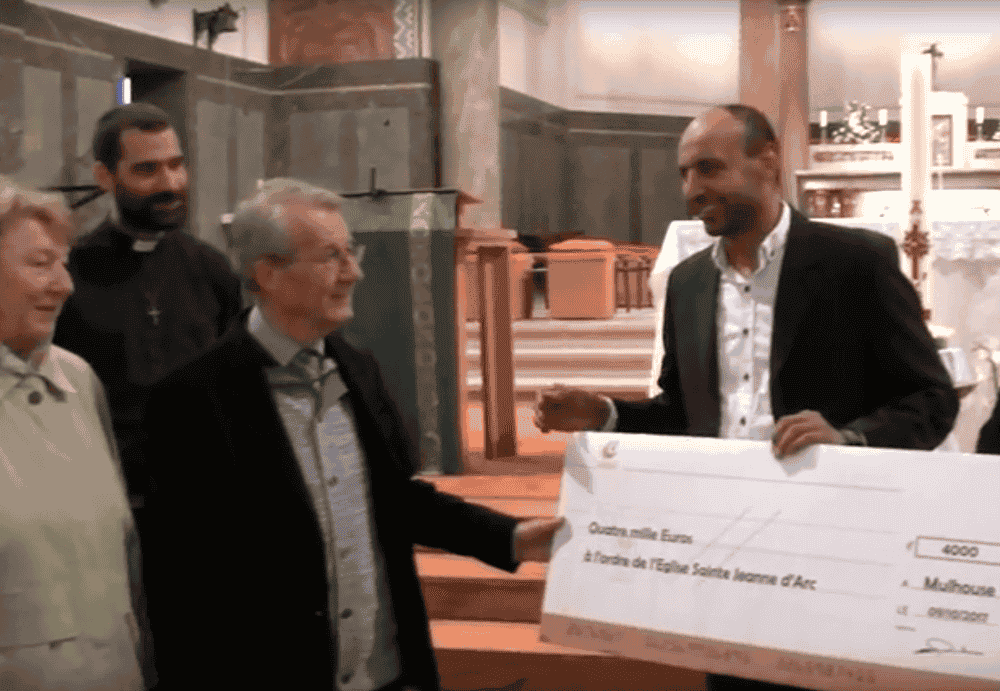 Le beau geste de solidarité financière des musulmans de Mulhouse pour l'église Sainte Jeanne d'Arc