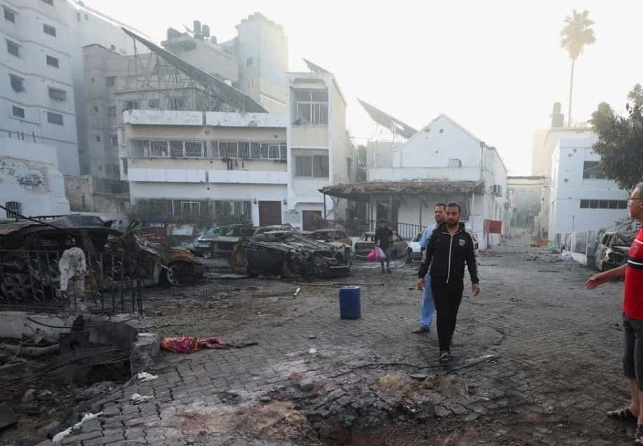 Gaza : un bombardement israélien sur un hôpital fait plus de 500 morts