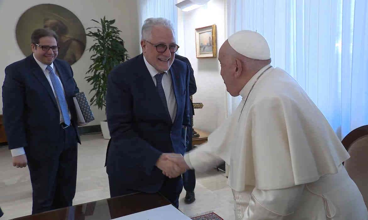 Dialogue islamo-chrétien : Chems-eddine Hafiz reçu par le pape François
